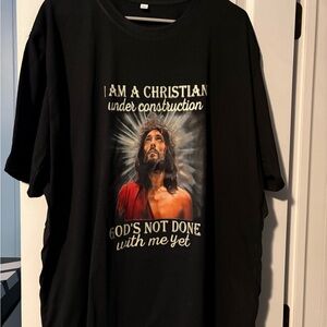 Inspirational Black Graphic T-Shirt